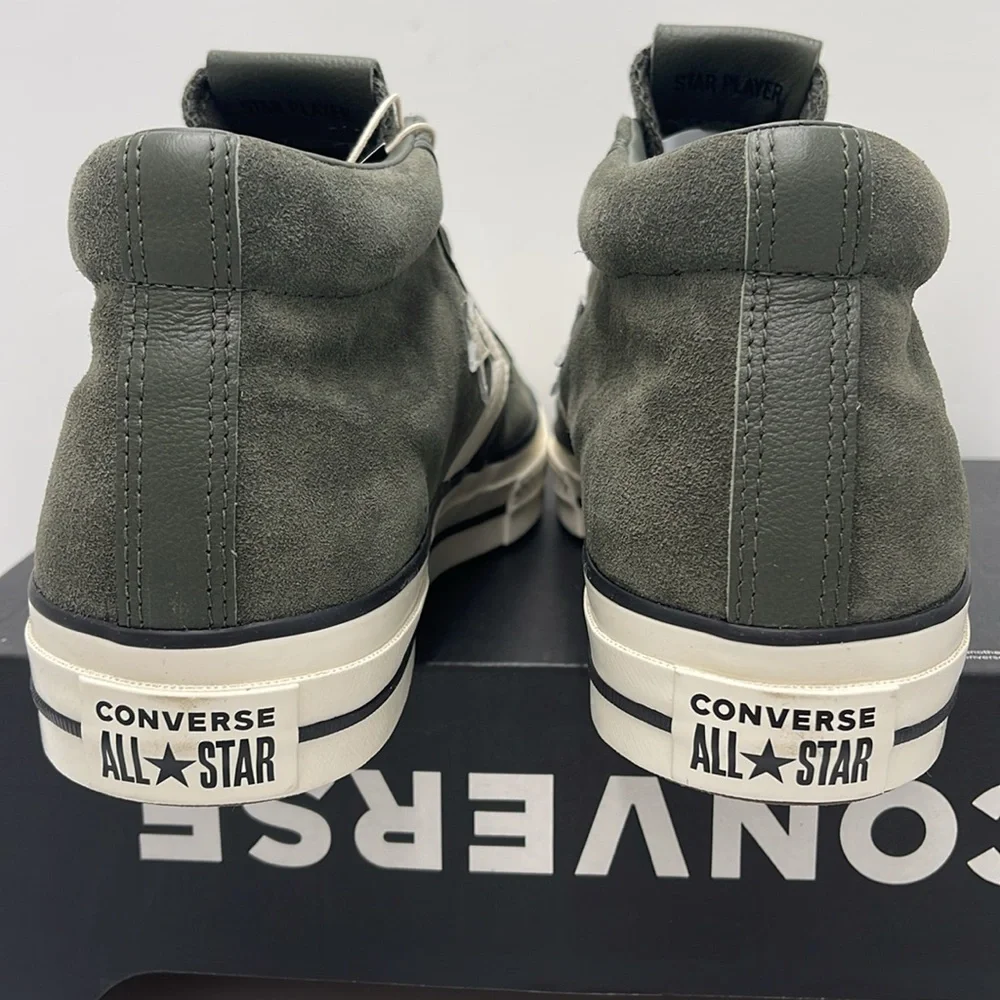 Converse Men's Black High-Top Sneakers A09463C
STAR PLAYER 76 MID CAVE GREEN - Picture 13 of 16